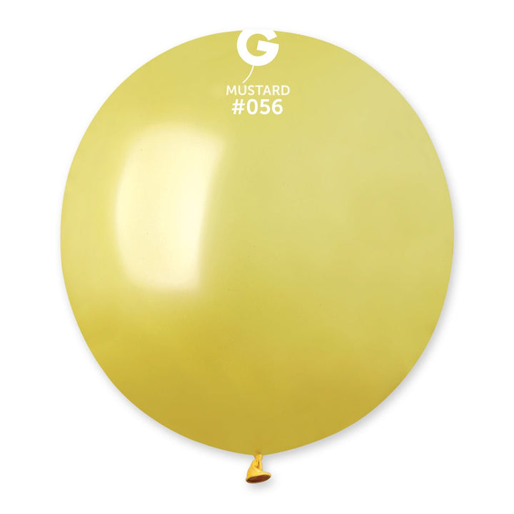 Gemar Latex Balloon #056 Mustard 19inch 25 Count Metal Color - balloonsplaceusa