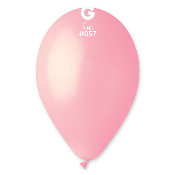 Gemar Latex Balloon #057 Pink 12inch 50 Count Solid Color - balloonsplaceusa