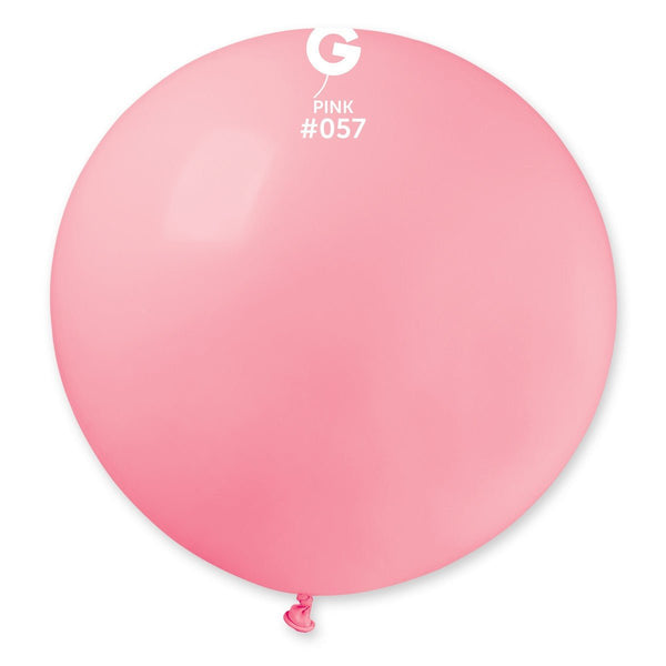 Gemar Latex Balloon #057 Pink 31inch 1 Count Solid Color - balloonsplaceusa