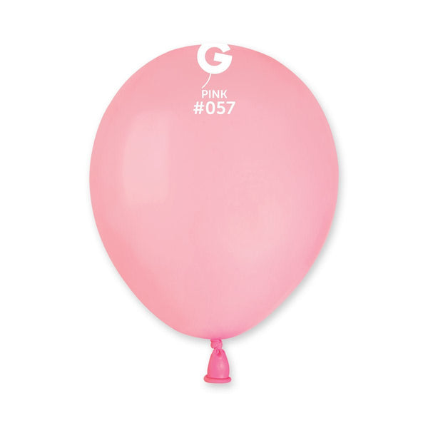 Gemar Latex Balloon #057 Pink 5inch 100 Count Solid Color - balloonsplaceusa