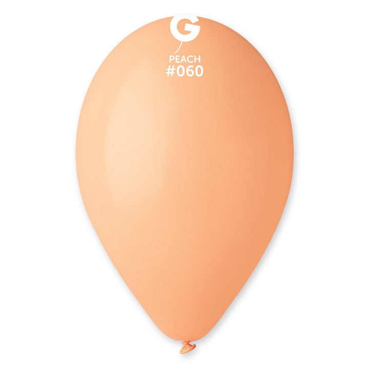 Gemar Latex Balloon #060 Peach 12inch 50 Count Solid Color - balloonsplaceusa