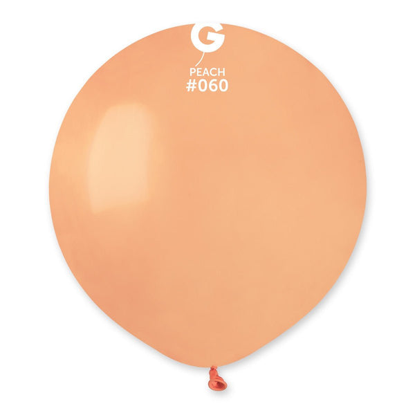 Gemar Latex Balloon #060 Peach 19inch 25 Count Solid Color - balloonsplaceusa