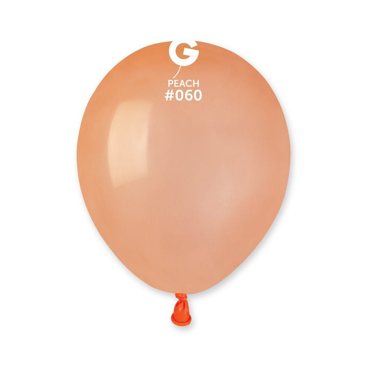 Gemar Latex Balloon #060 Peach 5inch 100 Count Solid Color - balloonsplaceusa