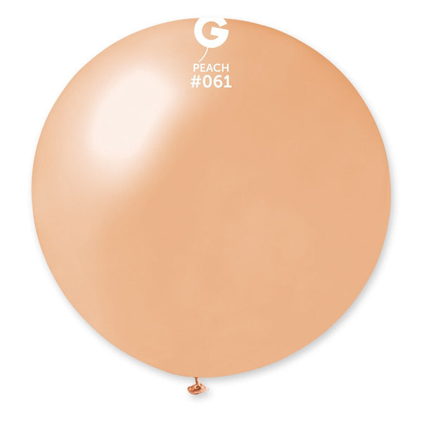 Gemar Latex Balloon #061 Peach 31inch 1 Count Metal Color - balloonsplaceusa