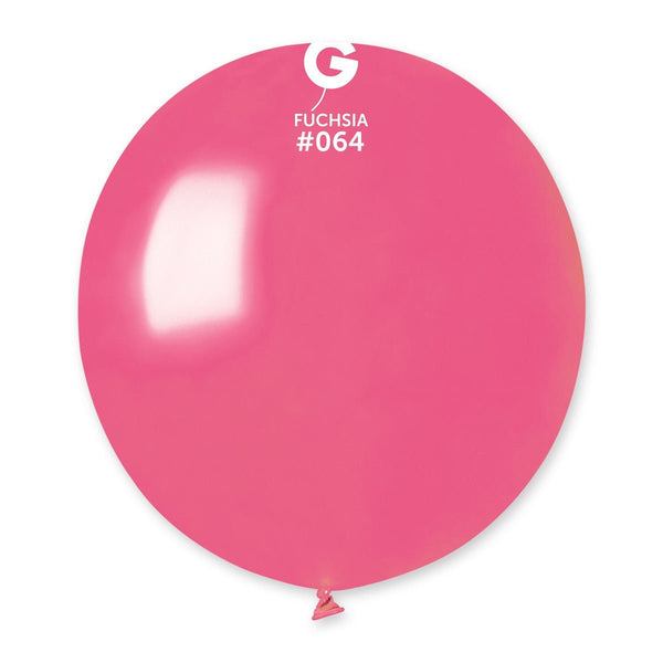 Gemar Latex Balloon #064 Fuchsia 19inch 25 Count Metal Color - balloonsplaceusa