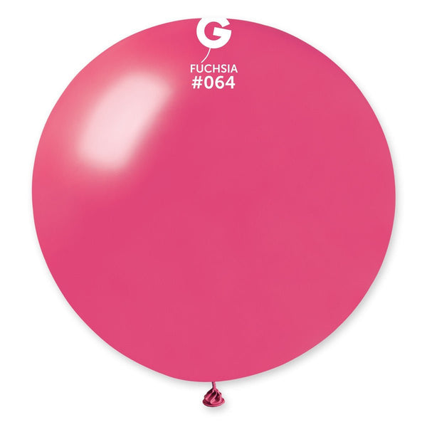 Gemar Latex Balloon #064 Fuchsia 31inch 1 Count Metal Color - balloonsplaceusa
