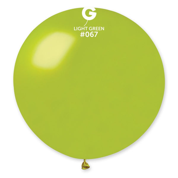Gemar Latex Balloon #067 Light Green 31inch 1 Count Metal Color - balloonsplaceusa