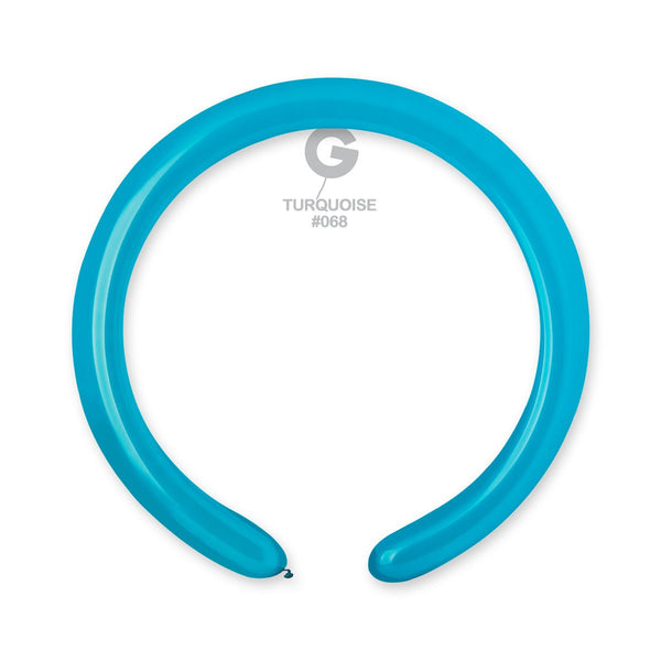 Gemar Latex Balloon #068 Turquoise 2inch 50 Count Solid Color - balloonsplaceusa