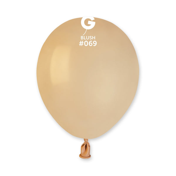 Gemar Latex Balloon #069 Blush 5inch 100 Count Solid Color - balloonsplaceusa