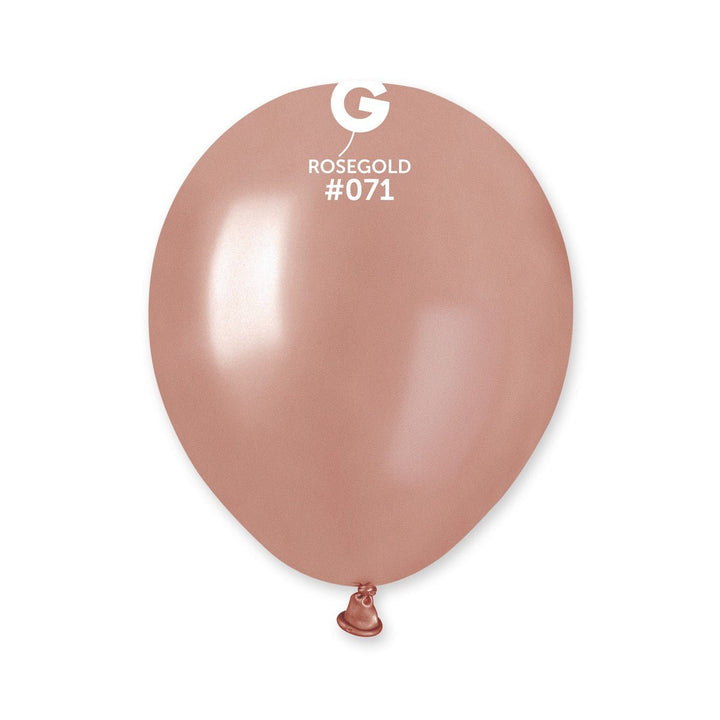 Gemar Latex Balloon #071 Metal 5inch 100 Count Metal Color - balloonsplaceusa