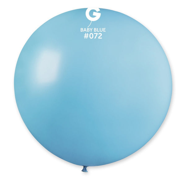 Gemar Latex Balloon #072 Baby Blue 31inch 1 Count Solid Color - balloonsplaceusa