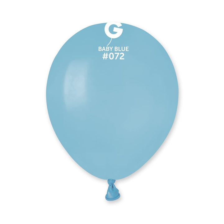 Gemar Latex Balloon #072 Blue 5inch 100 Count Solid Color - balloonsplaceusa