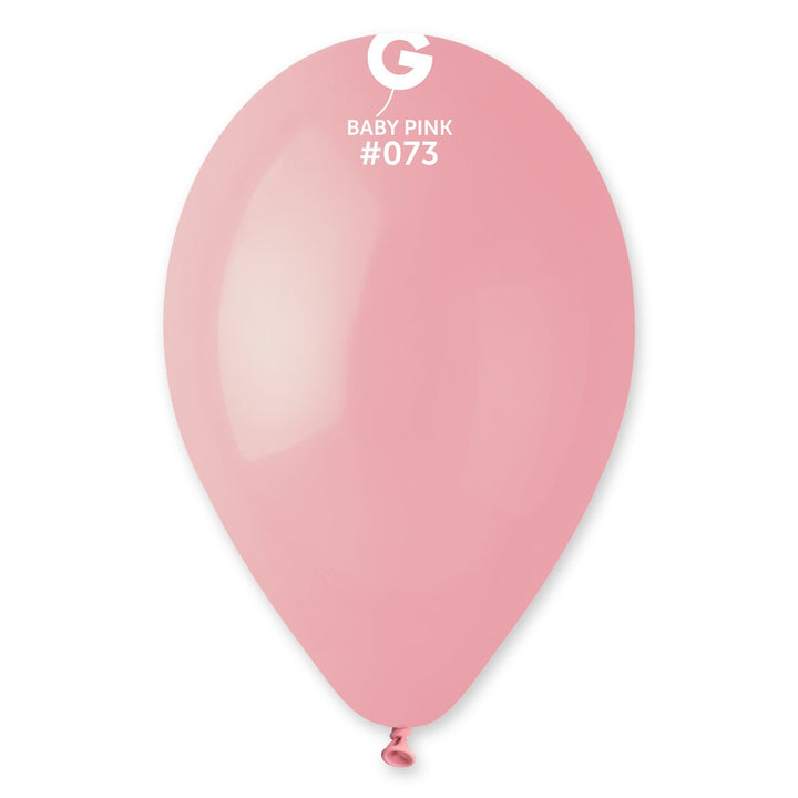 Gemar Latex Balloon #073 Baby Pink 12inch 50 Count Solid Color - balloonsplaceusa