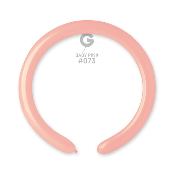 Gemar Latex Balloon #073 Baby Pink 2inch 50 Count Solid Color - balloonsplaceusa