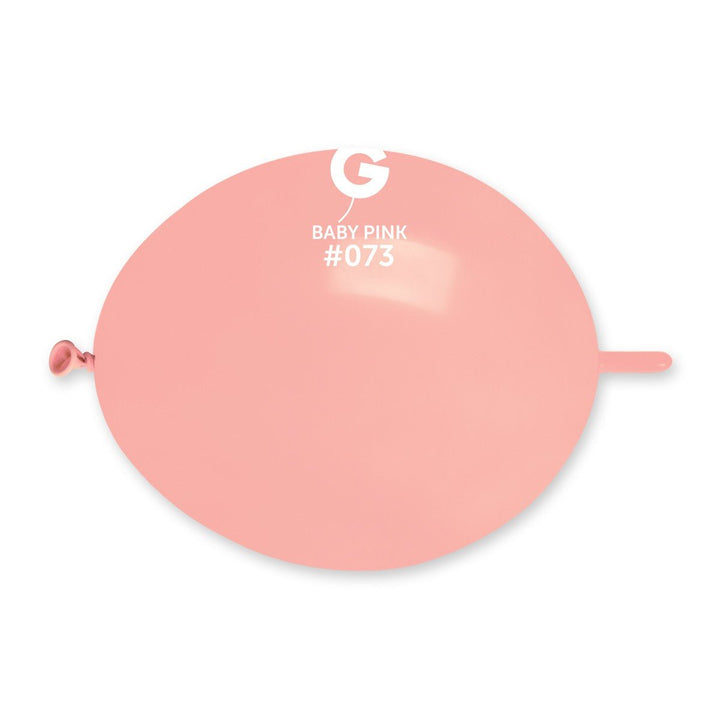 Gemar Latex Balloon #073 Baby Pink 6inch 100 Count Solid Color - balloonsplaceusa