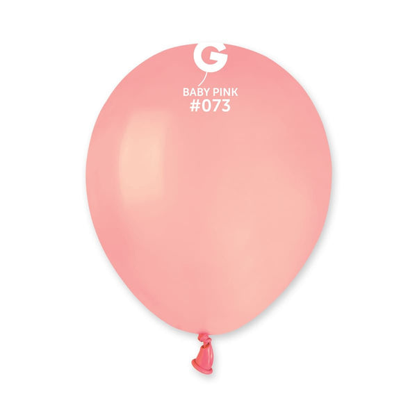 Gemar Latex Balloon #073 Pink 5inch 100 Count Solid Color - balloonsplaceusa
