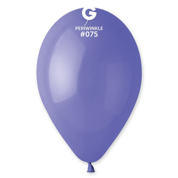Gemar Latex Balloon #075 Periwinkle 12inch 50 Count Solid Color - balloonsplaceusa