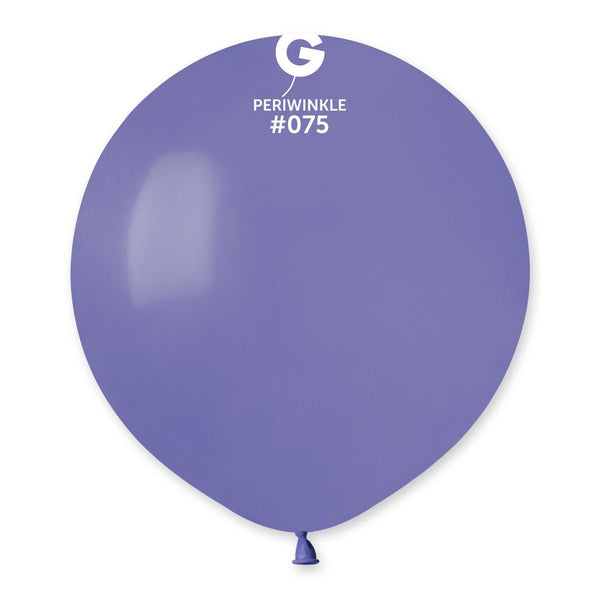 Gemar Latex Balloon #075 Periwinkle 19inch 25 Count Solid Color - balloonsplaceusa