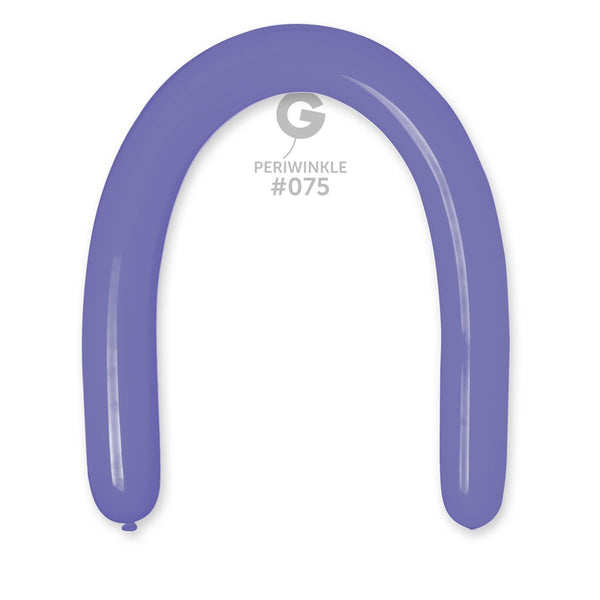 Gemar Latex Balloon #075 Periwinkle 3inch 50 Count Solid Color - balloonsplaceusa