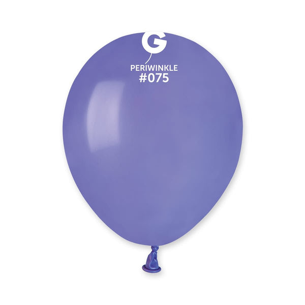 Gemar Latex Balloon #075 Periwinkle 5inch 100 Count Solid Color - balloonsplaceusa