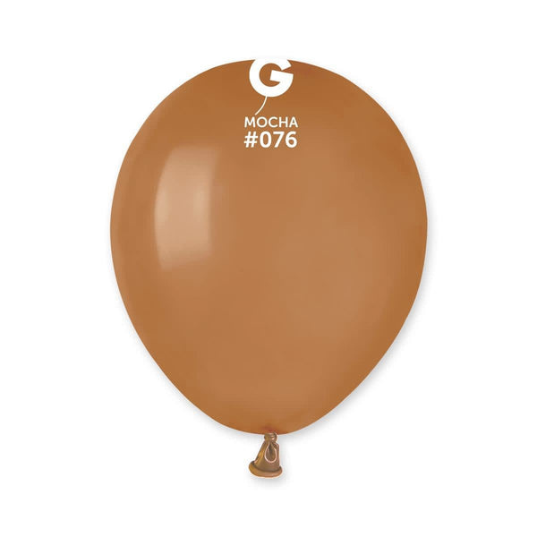 Gemar Latex Balloon #076 Mocha 5inch 100 Count Solid Color - balloonsplaceusa
