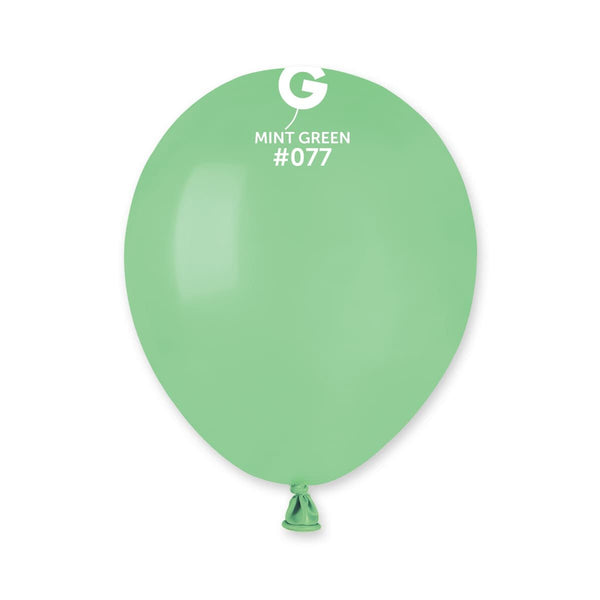 Gemar Latex Balloon #077 Green 5inch 100 Count Solid Color - balloonsplaceusa