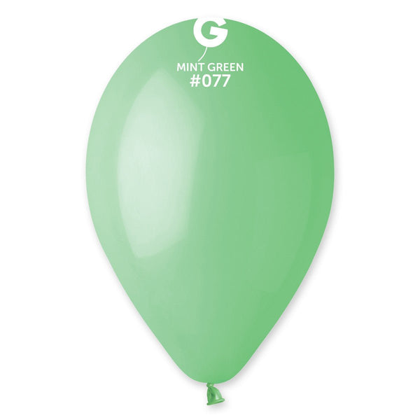 Gemar Latex Balloon #077 Mint Green 12inch 50 Count Solid Color - balloonsplaceusa