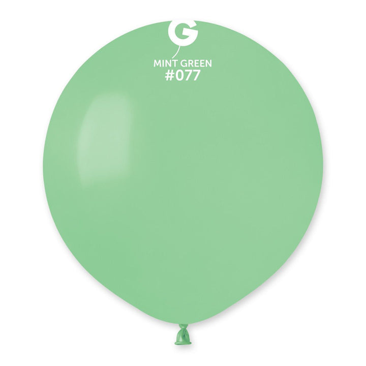 Gemar Latex Balloon #077 Mint Green 19inch 25 Count Solid Color - balloonsplaceusa