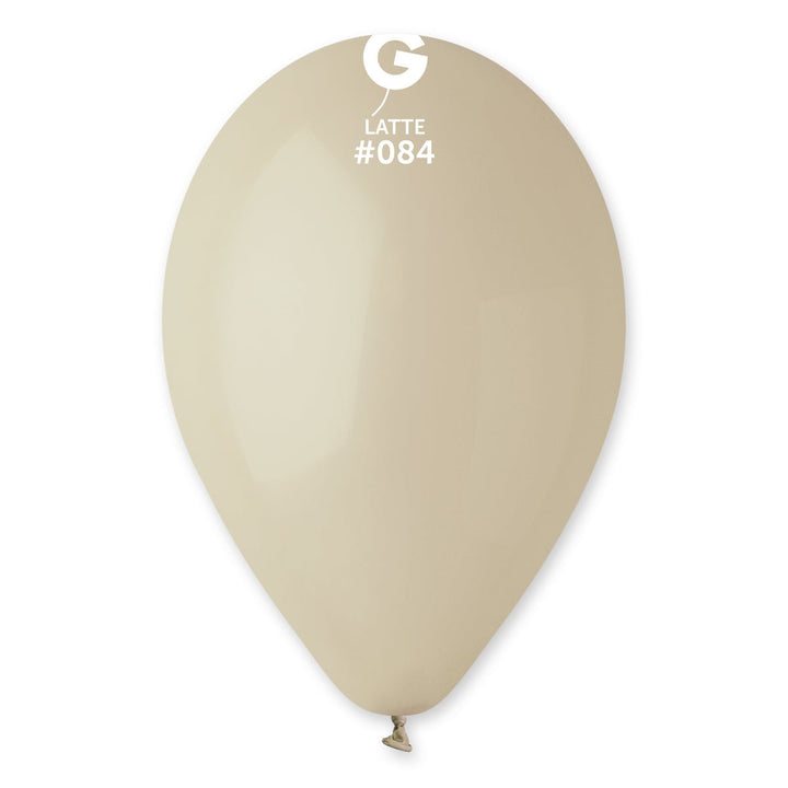 Gemar Latex Balloon #084 Latte 12inch 50 Count Solid Color - balloonsplaceusa