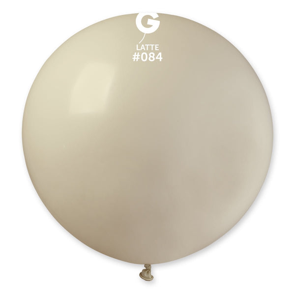 Gemar Latex Balloon #084 Latte 31inch 1 Count Solid Color - balloonsplaceusa