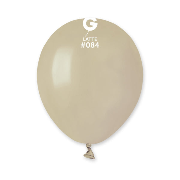 Gemar Latex Balloon #084 Latte 5inch 100 Solid Color - balloonsplaceusa