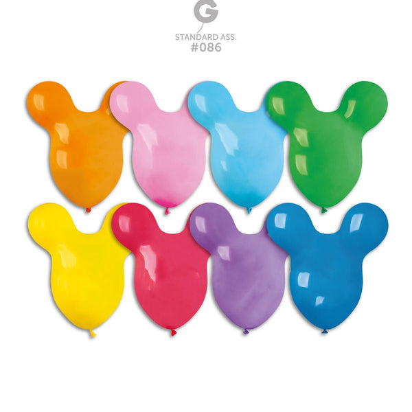 Gemar Latex Balloon #086 Assorted 26inch 25 Count Solid Color - balloonsplaceusa
