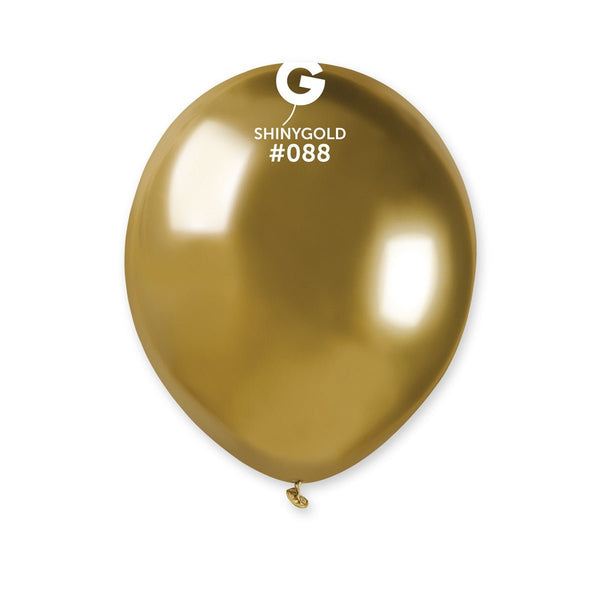 Gemar Latex Balloon #088 Gold 5inch 50 Count Shiny Color - balloonsplaceusa