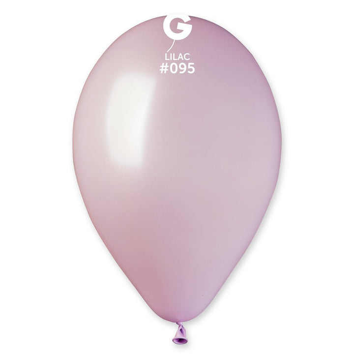 Gemar Latex Balloon #095 Lilac 12inch 50 Count Metal Color - balloonsplaceusa