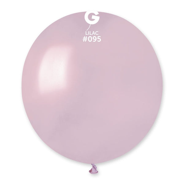 Gemar Latex Balloon #095 Lilac 19inch 25 Count Metal Color - balloonsplaceusa