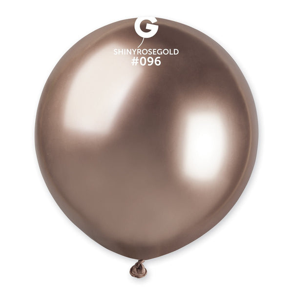 Gemar Latex Balloon #096 Rose Gold 19inch 25 Count Shiny Color - balloonsplaceusa