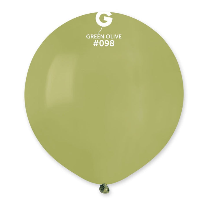 Gemar Latex Balloon #098 Olive 19inch 25 Count Solid Color - balloonsplaceusa