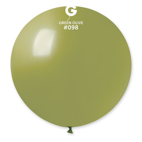Gemar Latex Balloon #098 Olive 31inch 1 Count Solid Color - balloonsplaceusa