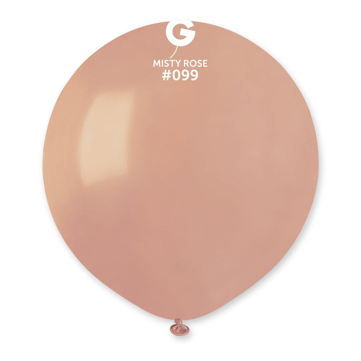 Gemar Latex Balloon #099 Misty Rose 19inch 25 Count Solid Color - balloonsplaceusa