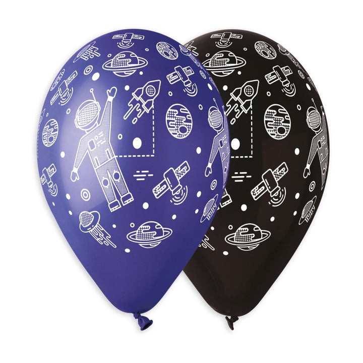 Gemar Latex Balloon #836-842 Assorted Shuttle & Astronaut Printed 13inch 50 Count Solid Color - balloonsplaceusa