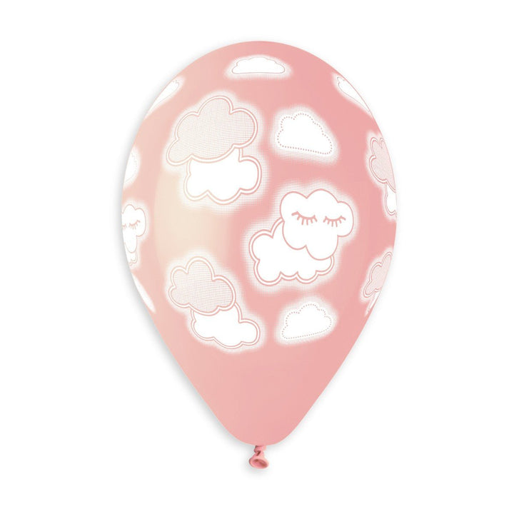 Gemar Latex Balloon #899 Assorted Baby Clouds Printed 13inch 50 Count Solid Color - balloonsplaceusa