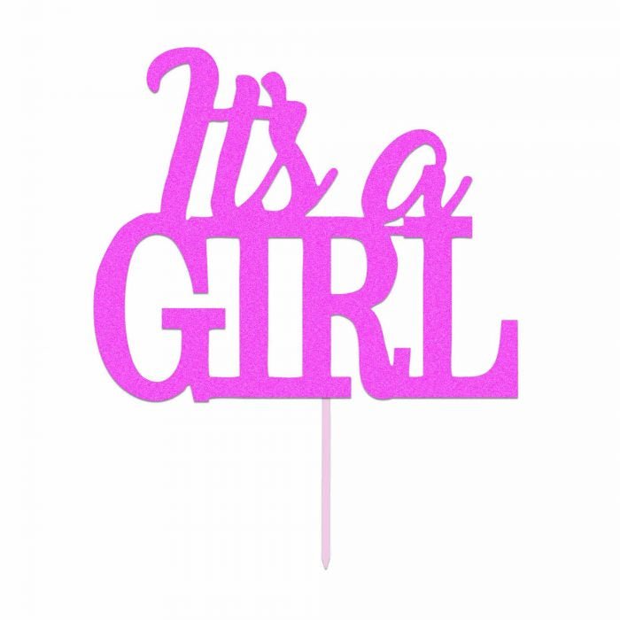 It's A Girl Cake Topper Baby Shower - balloonsplaceusa